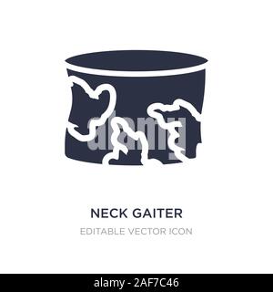 neck gaiter icon on white background. Simple element illustration from Fashion concept. neck gaiter icon symbol design. Stock Vector