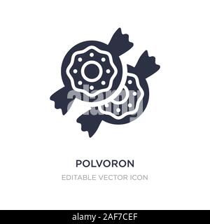 polvoron icon on white background. Simple element illustration from Food concept. polvoron icon symbol design. Stock Vector
