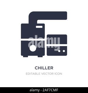 chiller icon on white background. Simple element illustration from Furniture and household concept. chiller icon symbol design. Stock Vector