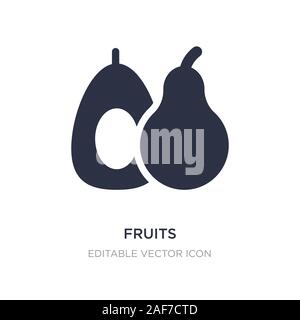 fruits icon on white background. Simple element illustration from Food concept. fruits icon symbol design. Stock Vector