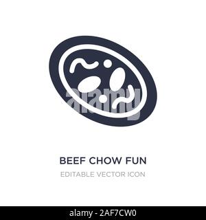 beef chow fun icon on white background. Simple element illustration from Food and restaurant concept. beef chow fun icon symbol design. Stock Vector
