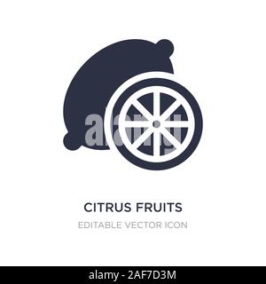 citrus fruits icon on white background. Simple element illustration from Food concept. citrus fruits icon symbol design. Stock Vector