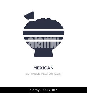 mexican icon on white background. Simple element illustration from Food concept. mexican icon symbol design. Stock Vector