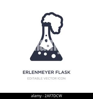 erlenmeyer flask icon on white background. Simple element illustration from General concept. erlenmeyer flask icon symbol design. Stock Vector