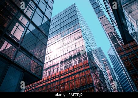 Modern office building facade - corporate business buildings
