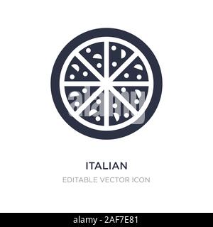 italian icon on white background. Simple element illustration from Food concept. italian icon symbol design. Stock Vector