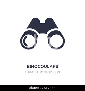 binocoulars icon on white background. Simple element illustration from General concept. binocoulars icon symbol design. Stock Vector