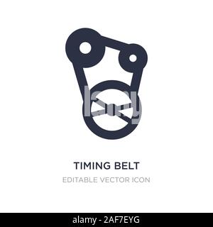 timing belt icon on white background. Simple element illustration from Industry concept. timing belt icon symbol design. Stock Vector