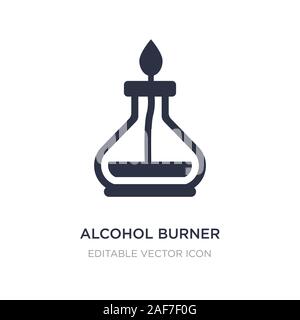 alcohol burner icon on white background. Simple element illustration from General concept. alcohol burner icon symbol design. Stock Vector