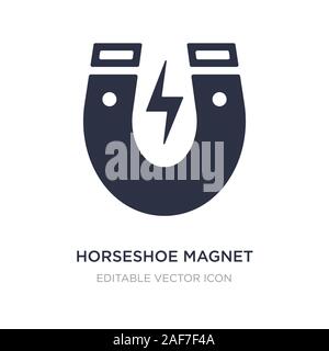 horseshoe magnet icon on white background. Simple element illustration from General concept. horseshoe magnet icon symbol design. Stock Vector