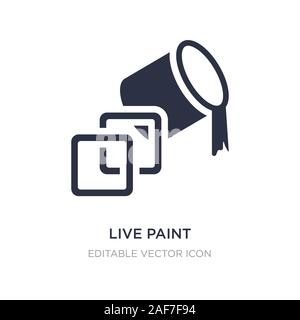 live paint icon on white background. Simple element illustration from General concept. live paint icon symbol design. Stock Vector