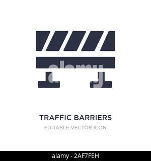 traffic barriers icon on white background. Simple element illustration from General concept. traffic barriers icon symbol design. Stock Vector