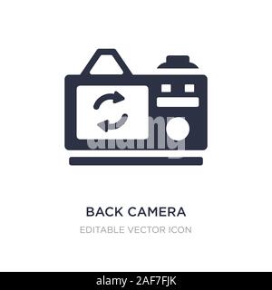 back camera icon on white background. Simple element illustration from General concept. back camera icon symbol design. Stock Vector