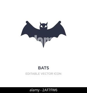 bats icon on white background. Simple element illustration from Halloween concept. bats icon symbol design. Stock Vector