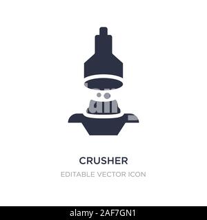 crusher icon on white background. Simple element illustration from Industry concept. crusher icon symbol design. Stock Vector