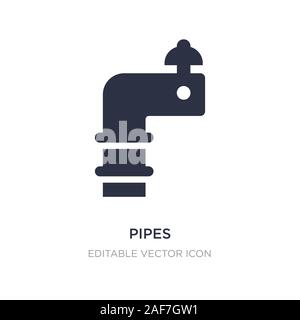 pipes icon on white background. Simple element illustration from Industry concept. pipes icon symbol design. Stock Vector