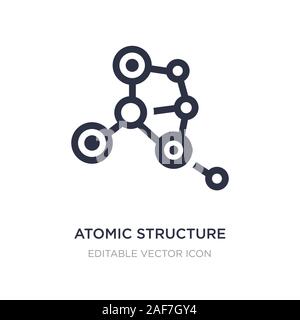 atomic structure icon on white background. Simple element illustration from Medical concept. atomic structure icon symbol design. Stock Vector