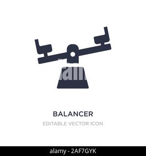 balancer icon on white background. Simple element illustration from General concept. balancer icon symbol design. Stock Vector