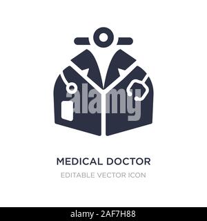 medical doctor specialist icon on white background. Simple element illustration from Medical concept. medical doctor specialist icon symbol design. Stock Vector