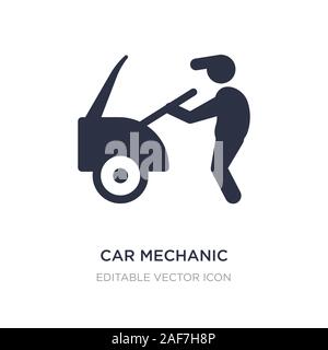car mechanic icon on white background. Simple element illustration from Industry concept. car mechanic icon symbol design. Stock Vector