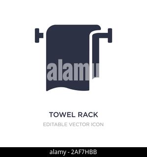 towel rack icon on white background. Simple element illustration from Miscellaneous concept. towel rack icon symbol design. Stock Vector