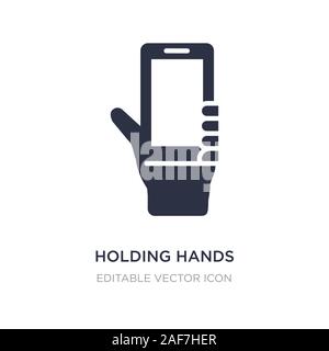 holding hands icon on white background. Simple element illustration from Guestures concept. holding hands icon symbol design. Stock Vector