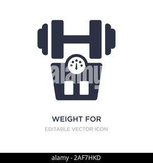 weight for medical sport practice icon on white background. Simple element illustration from Medical concept. weight for medical sport practice icon s Stock Vector