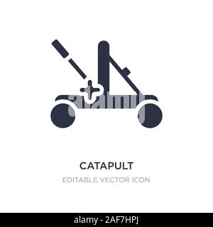 catapult icon on white background. Simple element illustration from Miscellaneous concept. catapult icon symbol design. Stock Vector