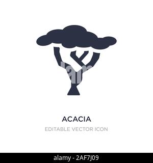 acacia icon on white background. Simple element illustration from Nature concept. acacia icon symbol design. Stock Vector