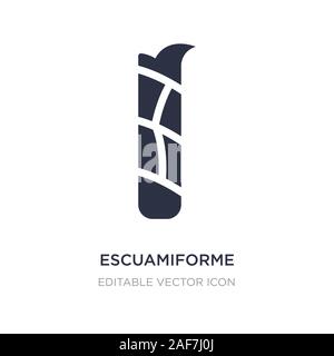 escuamiforme icon on white background. Simple element illustration from Nature concept. escuamiforme icon symbol design. Stock Vector