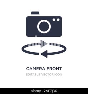 camera front icon on white background. Simple element illustration from Miscellaneous concept. camera front icon symbol design. Stock Vector