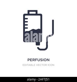perfusion icon on white background. Simple element illustration from Medical concept. perfusion icon symbol design. Stock Vector