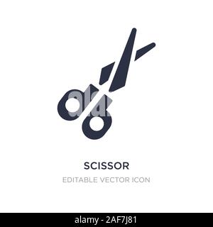 scissor icon on white background. Simple element illustration from Miscellaneous concept. scissor icon symbol design. Stock Vector