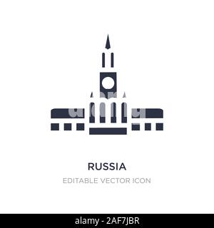 russia icon on white background. Simple element illustration from Monuments concept. russia icon symbol design. Stock Vector