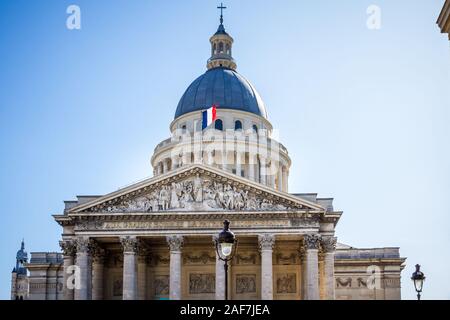 The Pantheon, famous monument in Paris, France Stock Photo