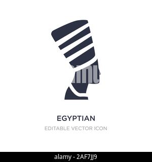 egyptian icon on white background. Simple element illustration from Monuments concept. egyptian icon symbol design. Stock Vector