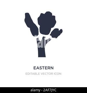 eastern cottonwood tree icon on white background. Simple element illustration from Nature concept. eastern cottonwood tree icon symbol design. Stock Vector