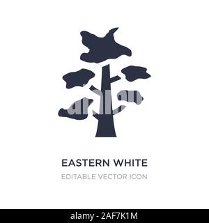 eastern white pine tree icon on white background. Simple element illustration from Nature concept. eastern white pine tree icon symbol design. Stock Vector