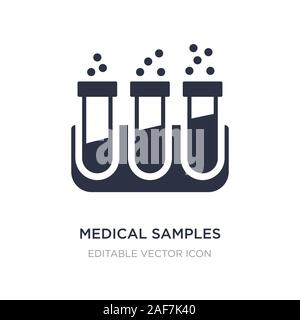 medical samples in test tubes couple icon on white background. Simple element illustration from Medical concept. medical samples in test tubes couple Stock Vector