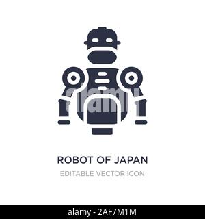 robot of japan icon on white background. Simple element illustration from Other concept. robot of japan icon symbol design. Stock Vector