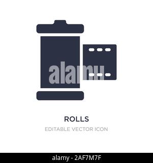 Paper rolls icon in simple style Stock Vector Image & Art - Alamy