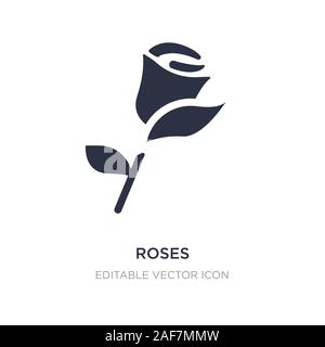Roses Simple vector icon. Illustration symbol design template for web ...