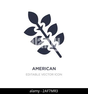 american mountain ash icon on white background. Simple element illustration from Nature concept. american mountain ash icon symbol design. Stock Vector