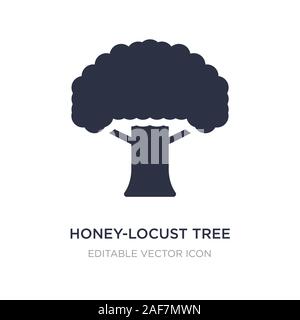 honey-locust tree icon on white background. Simple element illustration from Nature concept. honey-locust tree icon symbol design. Stock Vector