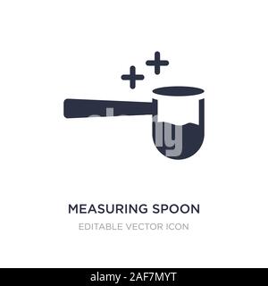 measuring spoon icon on white background. Simple element illustration from Miscellaneous concept. measuring spoon icon symbol design. Stock Vector
