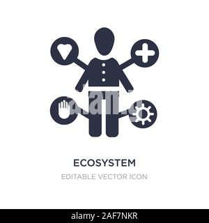 simple Ecosystem icon illustration on white background Stock Vector ...