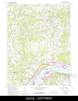 Map of Hocking in Ohio Stock Photo - Alamy