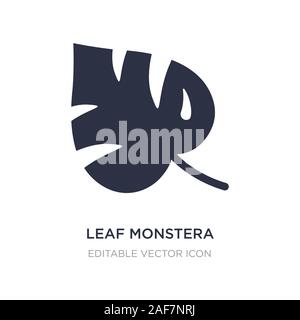 Monstera leaf Simple vector icon Stock Vector Image & Art - Alamy