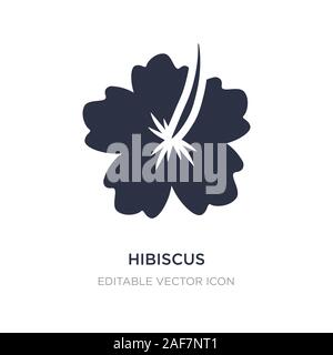 hibiscus icon on white background. Simple element illustration from Nature concept. hibiscus icon symbol design. Stock Vector