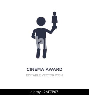 cinema award icon on white background. Simple element illustration from People concept. cinema award icon symbol design. Stock Vector